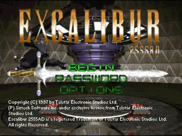 Excalibur 2555 A.D. (EU) screen shot title